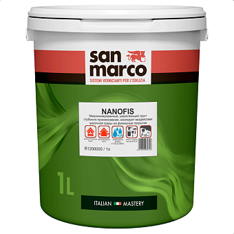 SAN MARCO, NANOFIS, Микронизированный грунт глубокого проникновения, 1л